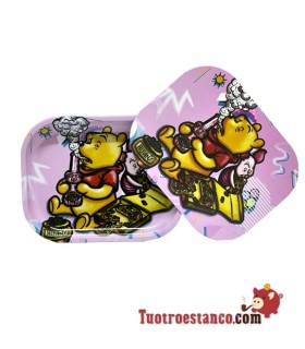 The Pooh Vassoio in Metallo + Coperchio