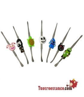 Dabber decorato in silicone da 12 cm