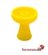 Cazoleta de silicona para gel 9 cm de color amarillo