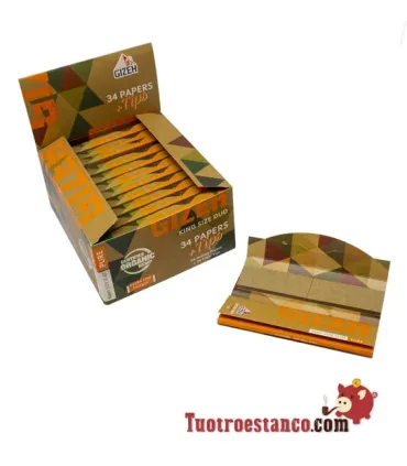 Organic Giza Paper King Size Slim 107mm + Tipps – 25 Broschüren