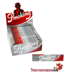 Papier de smoking argenté King size 110 mm, 50 livrets