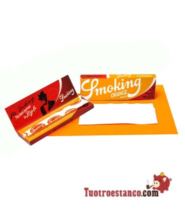 Carta Smoking arancione No8 70 mm