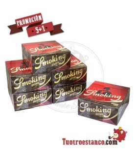 Promozione della carta marrone King Size per smoking, 5 custodie + 1 gratis