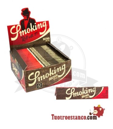 110mm King Size Braunes Smoking Papier - 50 Broschüren