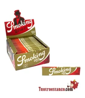 110 mm King Size Gold Smoking Papier - 50 Heftchen