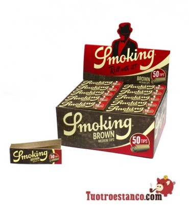Cardboard Filters Smoking Brown - 50 booklets