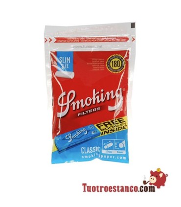 Filter Smoking Slim 6mm 180 Filter + Booklet