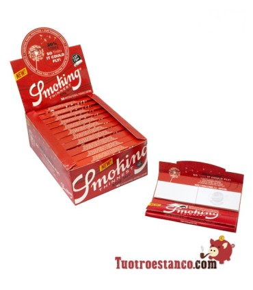 Estojo de papel mais fino Smoking King Size + dicas - 24 livretos