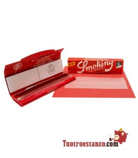 Étui en papier ultra King Size Smoking ultra fin + embouts - 24 livrets