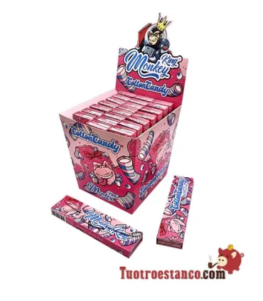 Estuche de papel Monkey King Size Cotton Candy + Filtros - 24 libritos