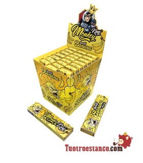 Estuche de papel Monkey King Size Banana + Filtros - 24 libritos