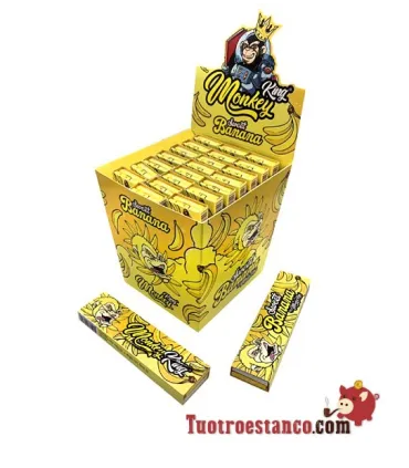 Monkey King Formaat Bananenpapieren Doosje + Filters - 24 boekjes
