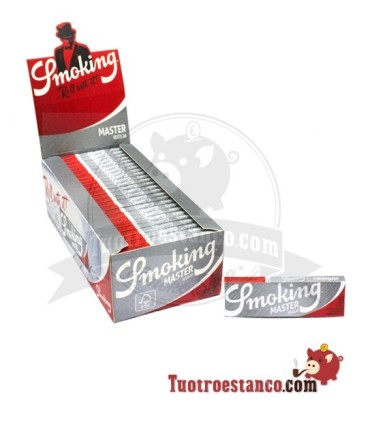 Rokend Zilveren Papieren Doosje nr. 8 van 70 mm - 50 boekjes