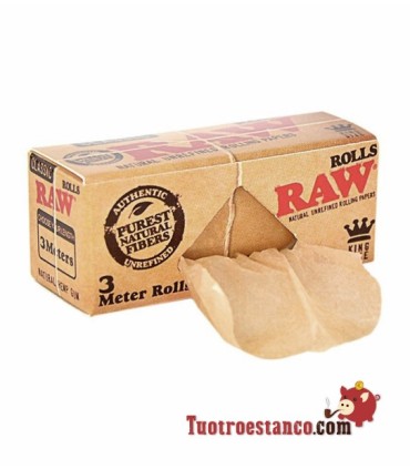 3 metros King Size Roll RAW Papel