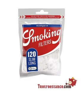 Rauchfilter 6 mm Länge – 30 Säcke zu je 120 Filtern