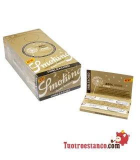 Dünnste braune Doppelfenster- Smoking Papierhülle 70 mm - 25 Heftchen