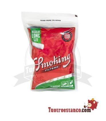 8 mm Long Smoking Filter - 25 Beutel mit 100 Filtern