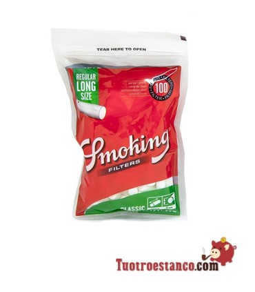 Filtros de Smoking de 8 mm - 25 sachês de 100 filtros