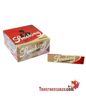 Estojo de papel King Size 108 mm Smoking Thinnest Brown - 50 folhetos