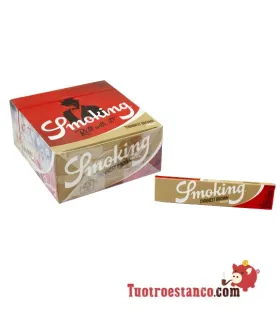 Étui à papier Smoking King Size brun le plus fin 108 mm - 50 livrets