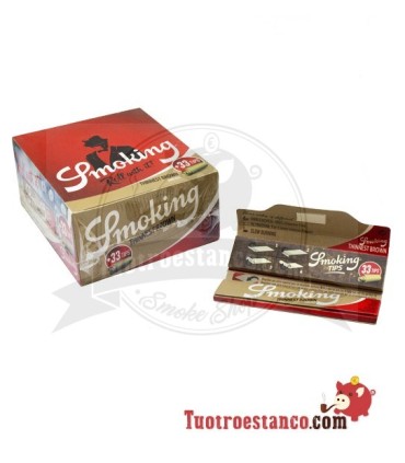 Smoking Thinnest Brown King Size Paper Case + Tips - 24 booklets