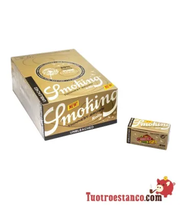 Smoking Thinnest Brown Paper Case Roll 4 m - 24 rolls