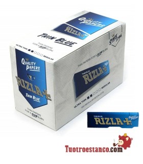 Papel Rizla + Azul de 70 mm - 100 libritos