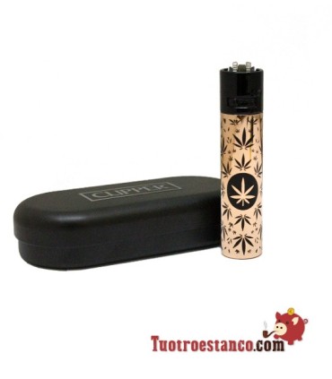 Clipper Metálico Weed Pattern 6 + estuche