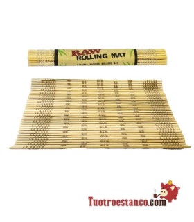 Esteira de bambu RAW rolante