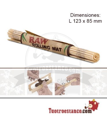 Tapis de Bambou BRUT de laminage