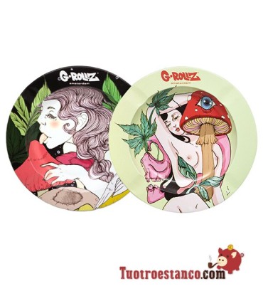 Aschenbecher aus Metall G-Rollz Pilze Liebhaber