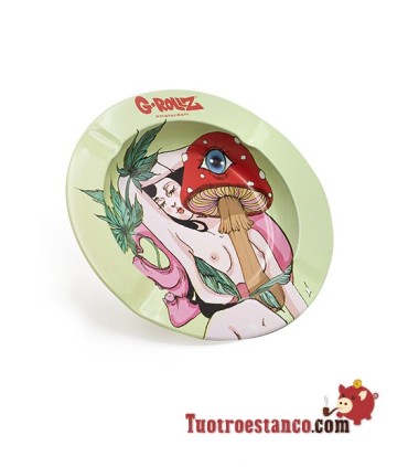 Amanti dei funghi posacenere in metallo G-Rollz