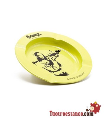 G-Rollz Banksy's Rat & Lisa Metal Ashtray