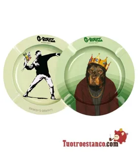 G-Rollz Metall-Aschenbecher-Strauß & Hundekönig