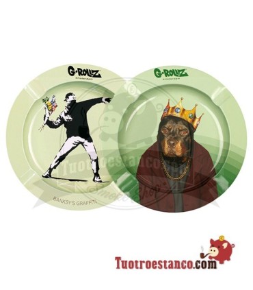Mazzo di posacenere in metallo G-Rollz & Re Cani