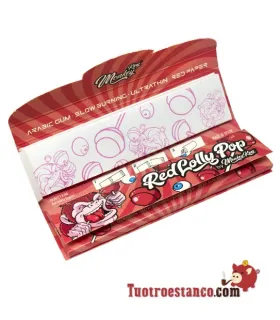 Monkey Cheiro King Size Red Lolly Pop Paper 110mm + Filtros
