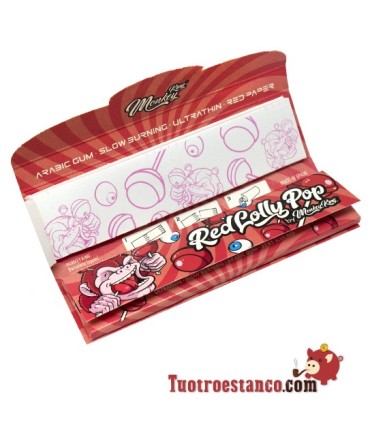 Monkey Smell King Size Papier Pop Sucettes Rouge 110mm + Filtres