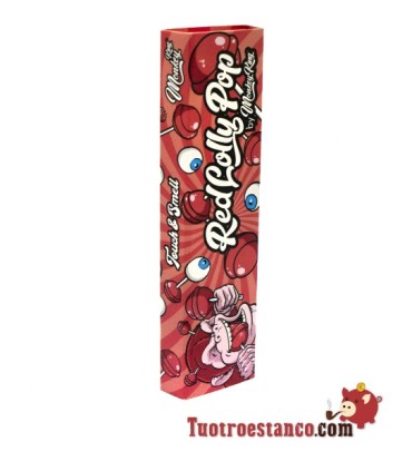 Monkey Smell King Size Papier Pop Sucettes Rouge 110mm + Filtres