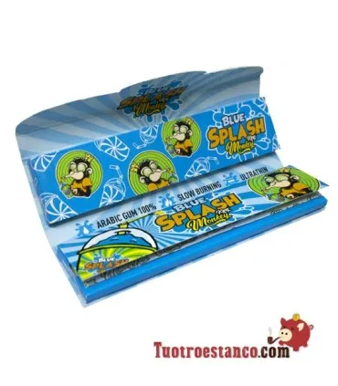 Monkey Smell King Size Blue Splash Paper 110 mm + Filter