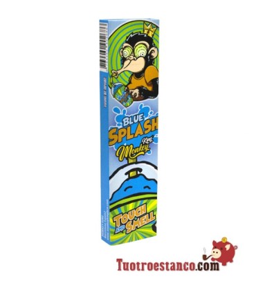 Papel Monkey Smell King Size Blue Splash 110 mm + Filtros