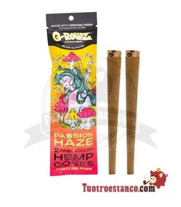 G-Rollz 2 Passion Haze Carta Pre Rolled Cones di Canapa