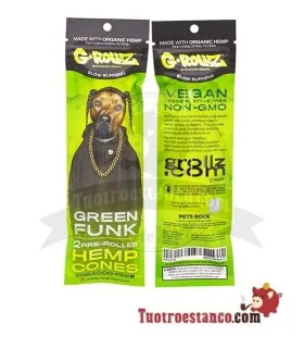 G-rollz Pets Rock 2 Green Funk Vorgerolltes Hanfpapier