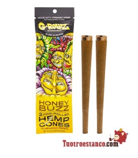 G-Rollz 2 Honey Buzz vorgerolltes Hanfpapier cones