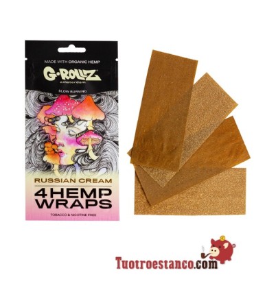 G-Rollz 4 Hanf-Verpackungspapier mit russischem Sahnegeschmack