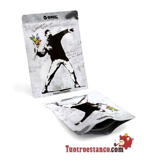 G-Rollz Banksy Graffiti Sac Design Fleur 150x200 mm