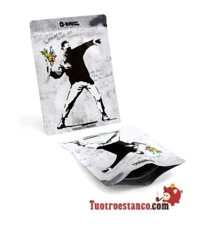 Sac G-Rollz Banksy Graffiti Motif de fleur 150x200 mm