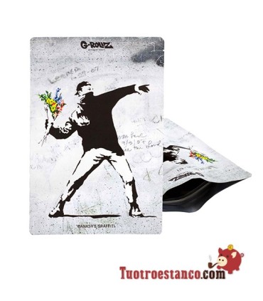 Bolsa G-Rollz Diseño Banksy Graffiti Flower 150x200 mm