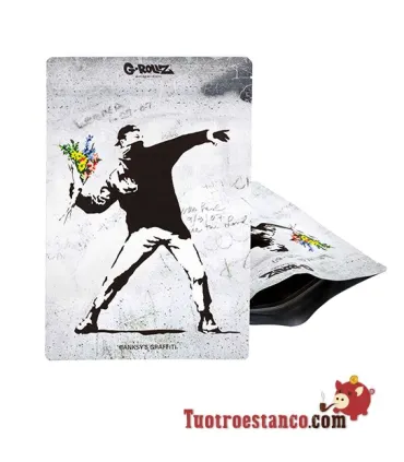 G-Rollz Bag Banksy Graffiti-Blumendesign 150x200 mm