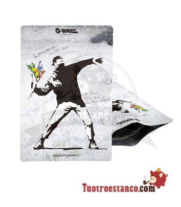 G-Rollz Tas Banksy Graffiti Bloem Ontwerp 150x200 mm