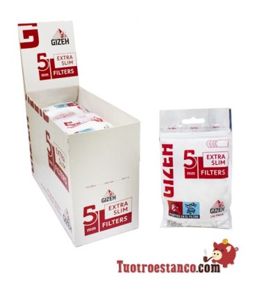 Extra Slim Filter Case Gizeh 5mm - 20 Bags